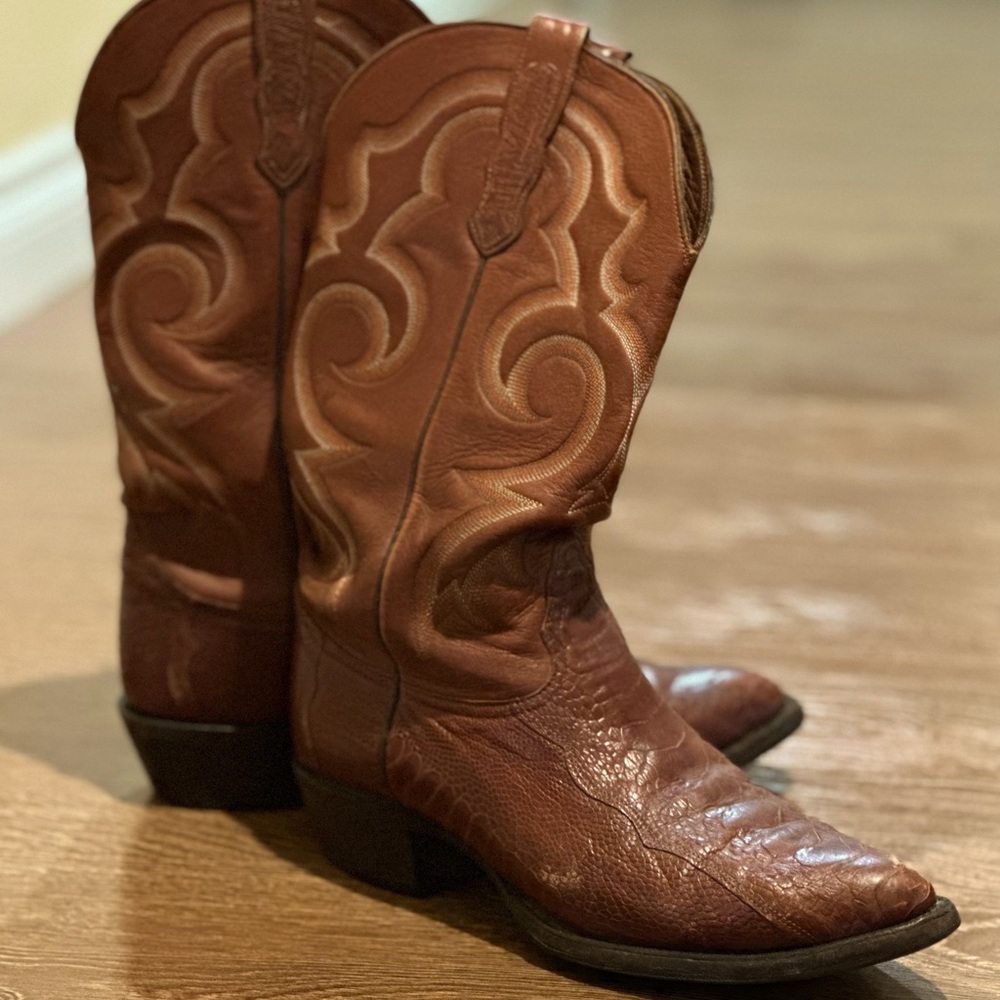 Men’s Brown Leather Cowboy Boots